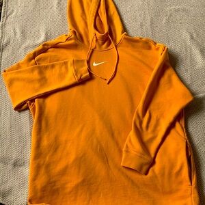 Nike orange hoodie with pockets